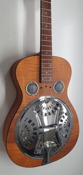 Resonator-Gitarre Epiphone Dobro Hound Dog Deluxe Natural Resonator-Gitarre (Beschädigt) - 2