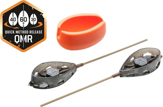 Chumbo de pesca, alimentador Mivardi Method Feeder Set QMR Flat + Mould XL 50 g-60 g Feeder-Molde - 2