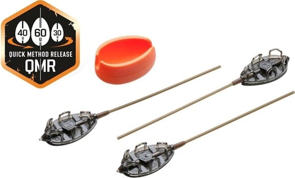 Fishing Lead, Feeder Mivardi Method Feeder Set QMR Grip + Mould L 30 g-40 g-50 g Feeder-Mold - 2