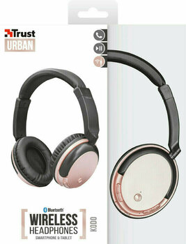 Безжични On-ear слушалки Trust 22453 Kodo Rose Gold - 2