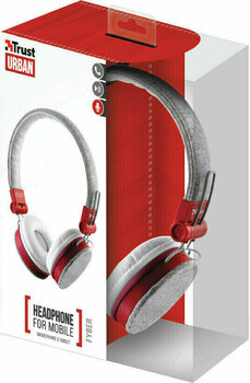 Auriculares On-ear Trust 20073 Fyber Grey/Red - 5