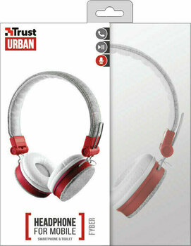 Ακουστικά on-ear Trust 20073 Fyber Grey/Red - 6