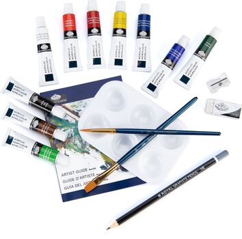 Tinta acrílica Royal & Langnickel Large Window Tin Set of Acrylic Paints 10 x 12 ml 18 pcs - 3