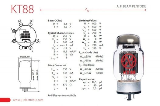 Λυχνία Κενού JJ Electronic KT 88 2 Λυχνία Κενού - 2