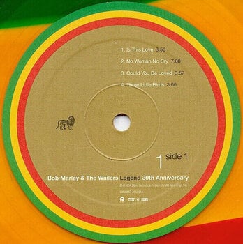 Vinyl Record Bob Marley & The Wailers - Legend (Anniversary Edition) (Red/Yellow/Green Coloured) (2 LP) - 3