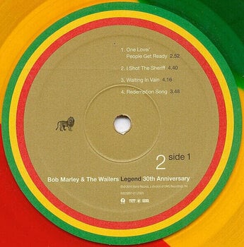 Disque vinyle Bob Marley & The Wailers - Legend (Anniversary Edition) (Red/Yellow/Green Coloured) (2 LP) - 5