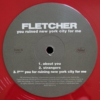 Disque vinyle Fletcher - You Ruined New York City For Me (Red Coloured) (Reissue) (12" Vinyl) - 4