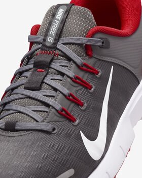 Chaussures de golf pour hommes Nike Free Unisex Grey/University Red/Smoke Grey/White 42,5 Chaussures de golf pour hommes - 7