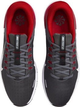 Men's golf shoes Nike Free Unisex Grey/University Red/Smoke Grey/White 44 Men's golf shoes - 4