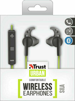 Wireless In-ear headphones Trust 21770 Sila Black/Lime - 3