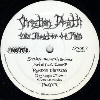 Schallplatte Christian Death - Only Theatre Of Pain (LP) - 3