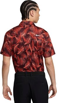 Πουκάμισα Πόλο Nike Dri-Fit Tour Pine Print Dragon Red/White S Πουκάμισα Πόλο - 2