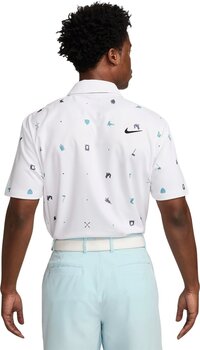 Polo majice Nike Tour Icon Print White/Black S Polo majice - 2