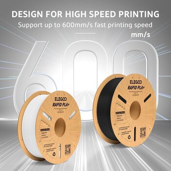 Filament Elegoo Rapid PLA+ Filament 1,75 mm 1 kg Black - 3