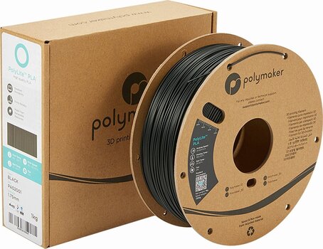 Szál Polymaker PolyLite PLA Szál 1,75 mm 1 kg Black - 3