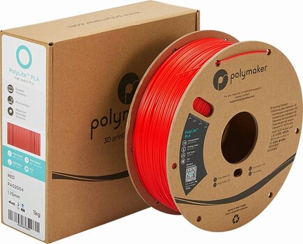 Szál Polymaker PolyLite PLA Szál 1,75 mm 1 kg Red - 2