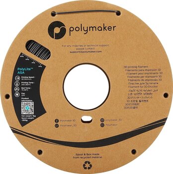 Szál Polymaker PolyLite PLA ASA Szál 1,75 mm 1 kg Black - 2