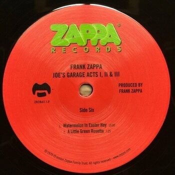 Vinyl Record Frank Zappa - Joe'S Garage (Reissue) (Remastered) (180 g) (3 LP) - 7