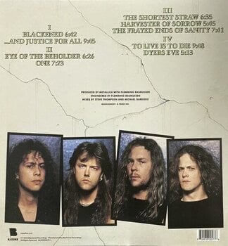 Vinyl Record Metallica - Justice For All (Reissue) (Remastered) (2 LP) - 6