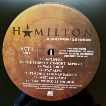 Vinyl Record Lin-Manuel Miranda - Hamilton (Original Broadway Cast Recording) (Box Set) (4 LP) - 7