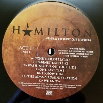 Vinyl Record Lin-Manuel Miranda - Hamilton (Original Broadway Cast Recording) (Box Set) (4 LP) - 12