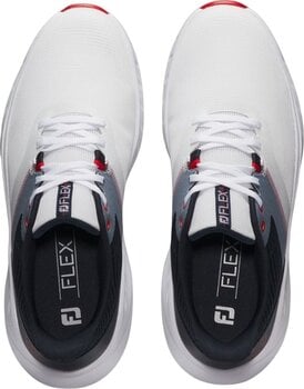 Calçado de golfe para homem Footjoy Flex White/Navy/Red 41 Calçado de golfe para homem - 6