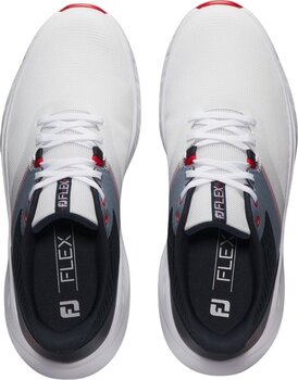 Calçado de golfe para homem Footjoy Flex White/Navy/Red 45 Calçado de golfe para homem - 6