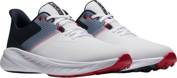 Moški čevlji za golf Footjoy Flex White/Navy/Red 43 Moški čevlji za golf - 4