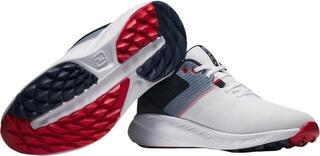 Pánské golfové boty Footjoy Flex White/Navy/Red - 4