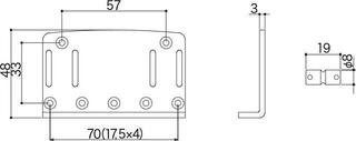 Bass Steg Gotoh 203B-4 C Chrome Bass Steg - 1