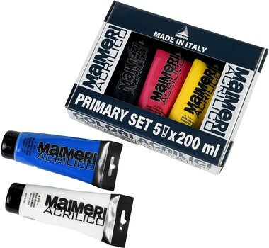 Akryylimaali Maimeri Acrilico Set of Acrylic Paints 5 x 200 ml - 5