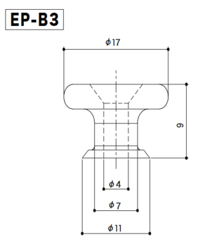 Strap-Lock/Страп лок Gotoh EP-B3 CK Cosmo Black Strap-Lock/Страп лок - 4