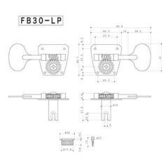 Štimer za bas gitaru Gotoh FB30LP-4 N Nickel Štimer za bas gitaru - 2