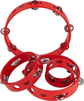 Percussion - Tambourin Noicetone D015-2 10x4,5cm Red 3,94" Percussion - Tambourin - 4