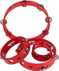 Classical Tambourine Noicetone D016-2 15x4,5cm Red 5,9" Classical Tambourine - 3