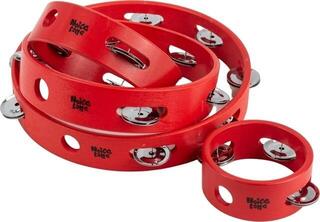 Classical Tambourine Noicetone D016-2 15x4,5cm Red 5,9" Classical Tambourine - 4