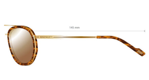 Lifestyle Glasses Serengeti Geary Red Streaky/Bold Gold/Mineral Polarized Drivers Gold Lifestyle Glasses - 8