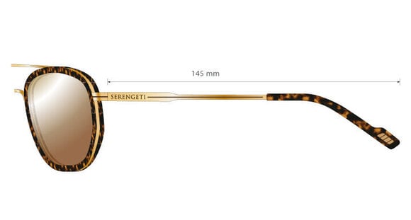 Gafas Lifestyle Serengeti Boron Dark Turtoise/Bold Gold/Mineral Polarized Drivers Gold Gafas Lifestyle - 8