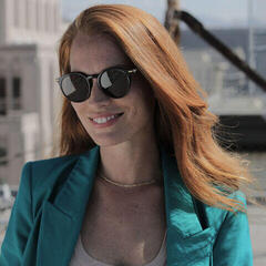 Lifestyle Glasses Serengeti Leonora Shiny Transparent Black/Mineral Polarized Drivers Lifestyle Glasses - 4