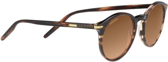 Lifestyle Brillen Serengeti Leonora Shiny Striped Brown/Polarized Drivers Gradient Lifestyle Brillen - 3