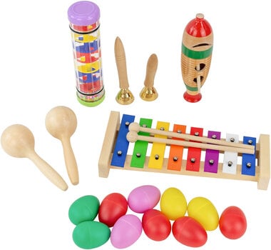 Perkusjny zestaw - edukacyjny Noicetone P013-1 Percussion Set 56x44x28cm Zestaw perkusyjny - 5