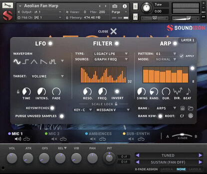 Sample and Sound Library Soundiron Aeolian Fan Harp (Digital product) - 3