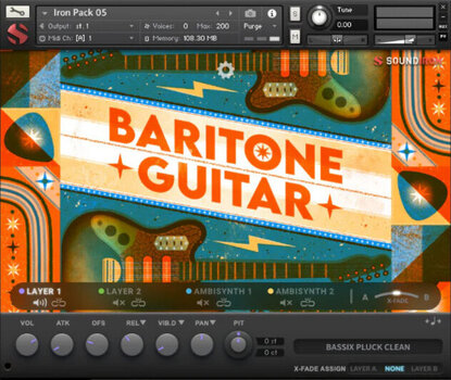 Biblioteca de samples e sons Soundiron Iron Pack 5 - Baritone Guitar (Produto digital) - 2