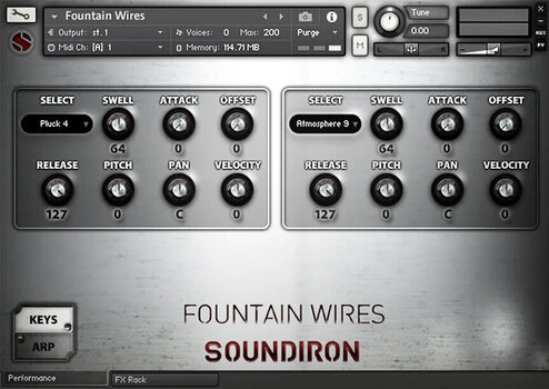 Libreria sonora per campionatore Soundiron Fountain Wires (Prodotto digitale) - 2