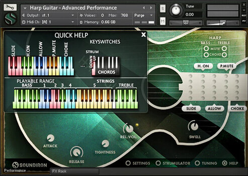 Audio datoteka za sampler Soundiron Brad Hoyt's Harp Guitar (Digitalni proizvod) - 4