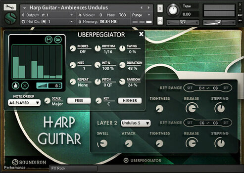 Sample/lydbibliotek Soundiron Brad Hoyt's Harp Guitar (Digitalt produkt) - 5