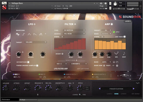 Colecții Sampleuri și Sunete Soundiron Voltage Bass (Produs digital) - 3