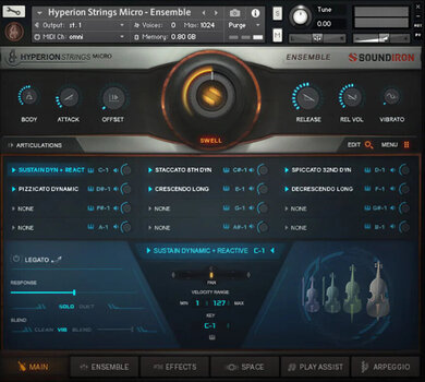 Audio datoteka za sampler Soundiron Hyperion Strings Micro (Digitalni proizvod) - 2