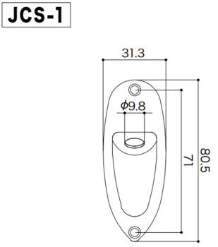 Placa de guitarra Gotoh JCS-1 C Placa de guitarra - 2