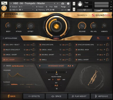 Biblioteca de samples e sons Soundiron Hyperion Brass Elements (Produto digital) - 2